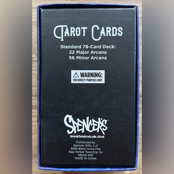 NWOT SPENCER’S TAROT CARDS Standard 72 Card Deck 22 Major & 56 Minor Arcana - Picture 2 of 4